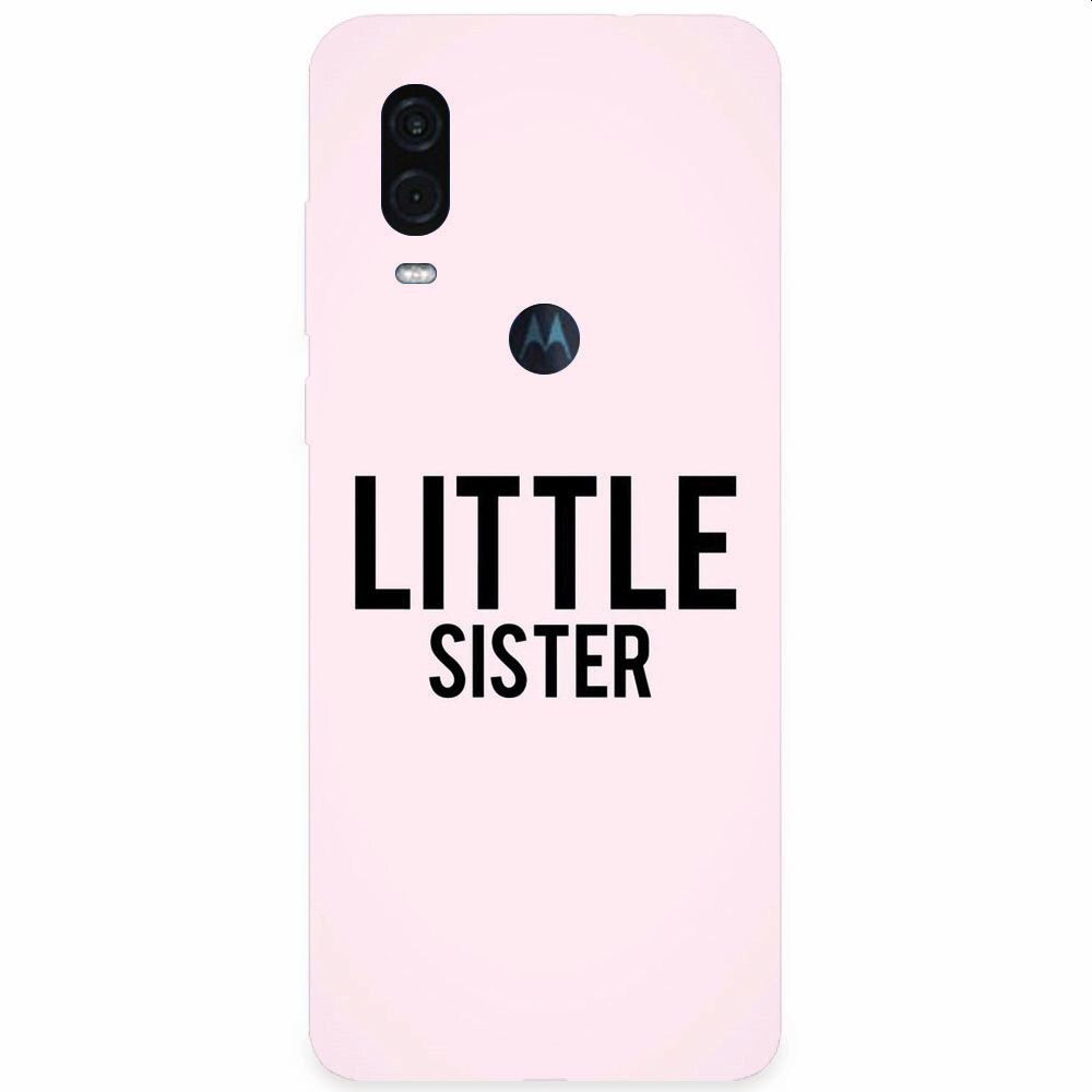 Husa silicon pentru Motorola One Vision, Little Sister
