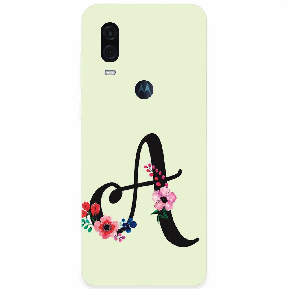 Husa silicon pentru Motorola One Vision, Litera A