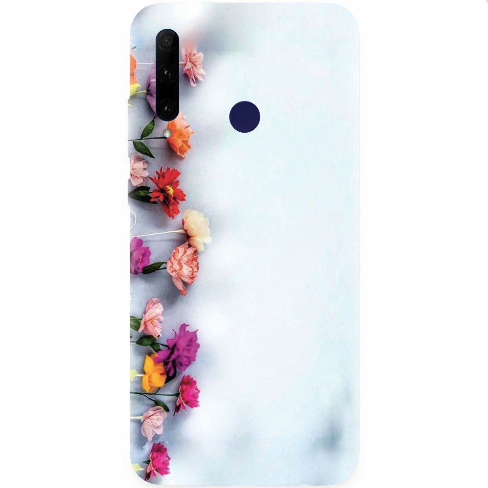 Husa silicon pentru Honor 20 Lite, Flowers