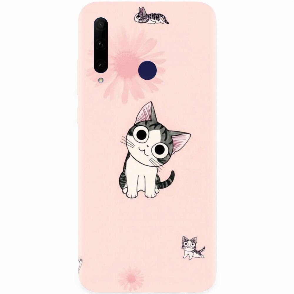 Husa silicon pentru Honor 20 Lite, Cute Cat 101