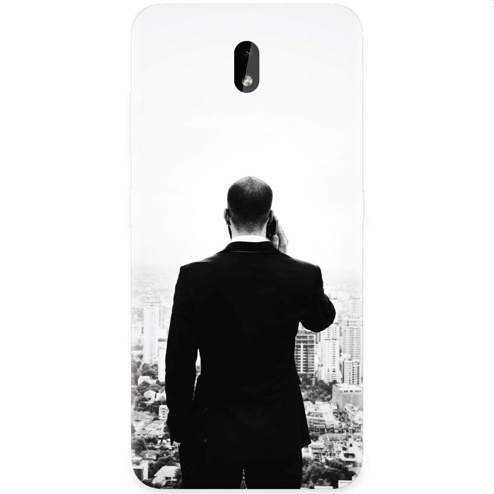 Husa silicon pentru Nokia 3.2, Man In Suit