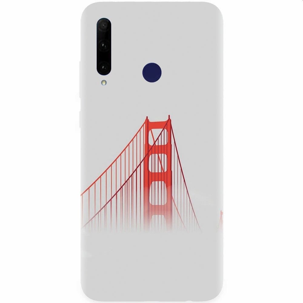 Husa silicon pentru Honor 20 Lite, Red Bridge In Clouds