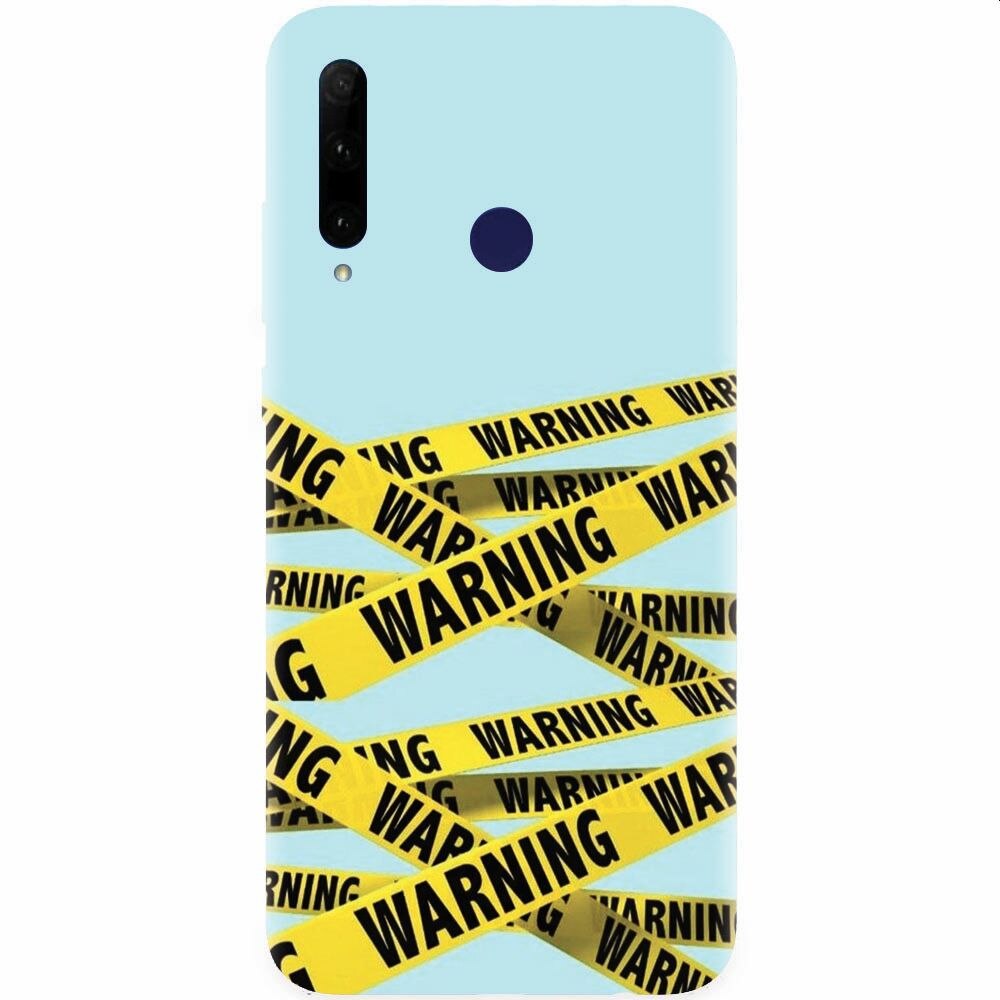 Husa silicon pentru Honor 20 Lite, Warning