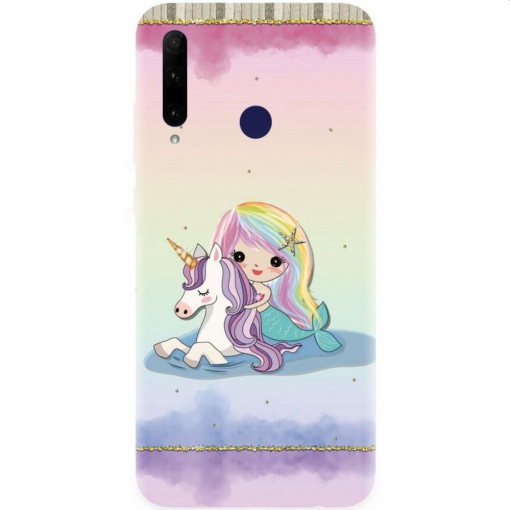 Husa silicon pentru Honor 20 Lite, Mermaid Unicorn Play
