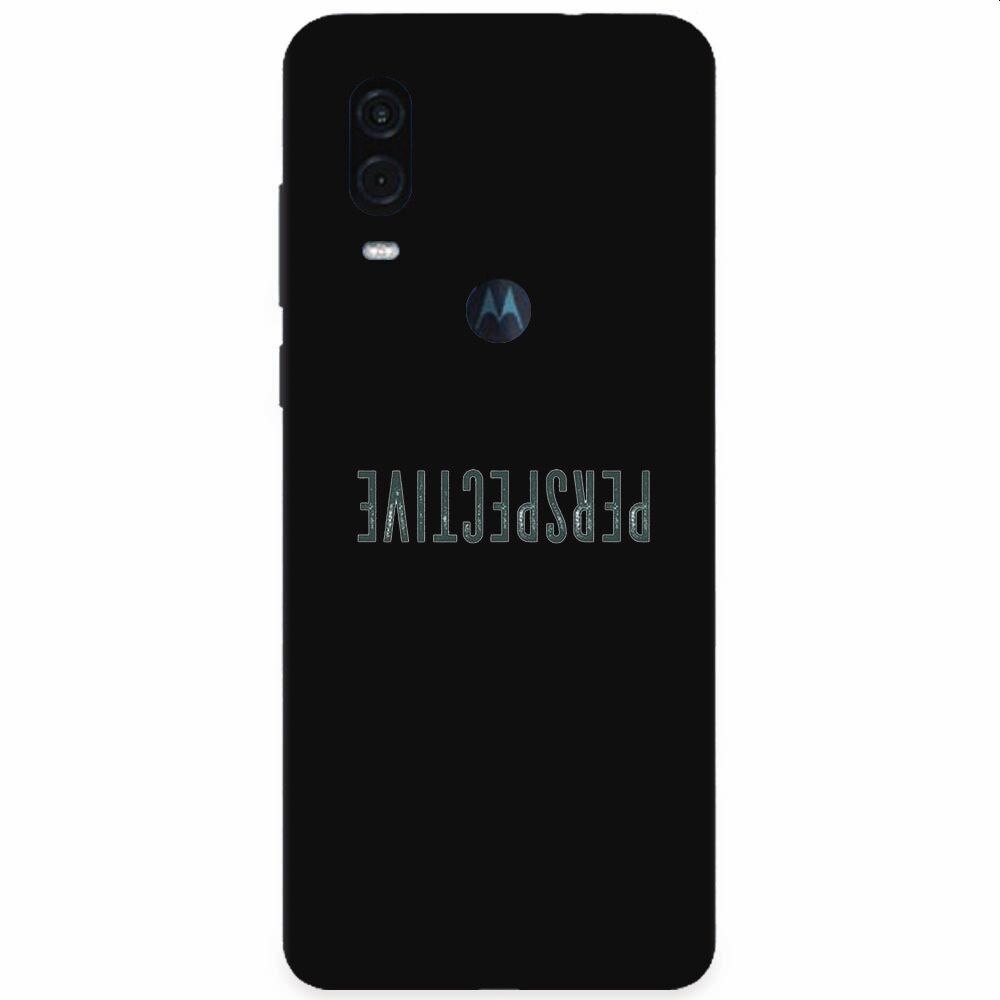 Husa silicon pentru Motorola One Vision, Perspective Up