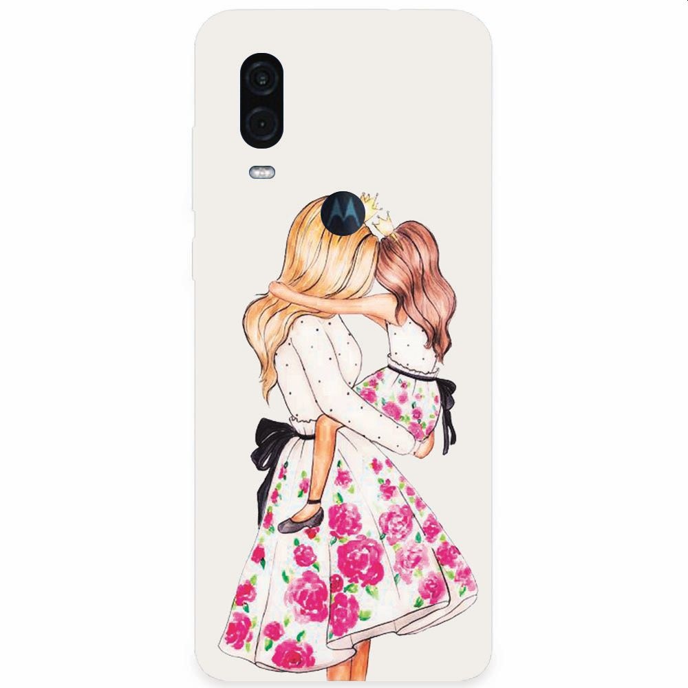 Husa silicon pentru Motorola One Vision, Mom Love