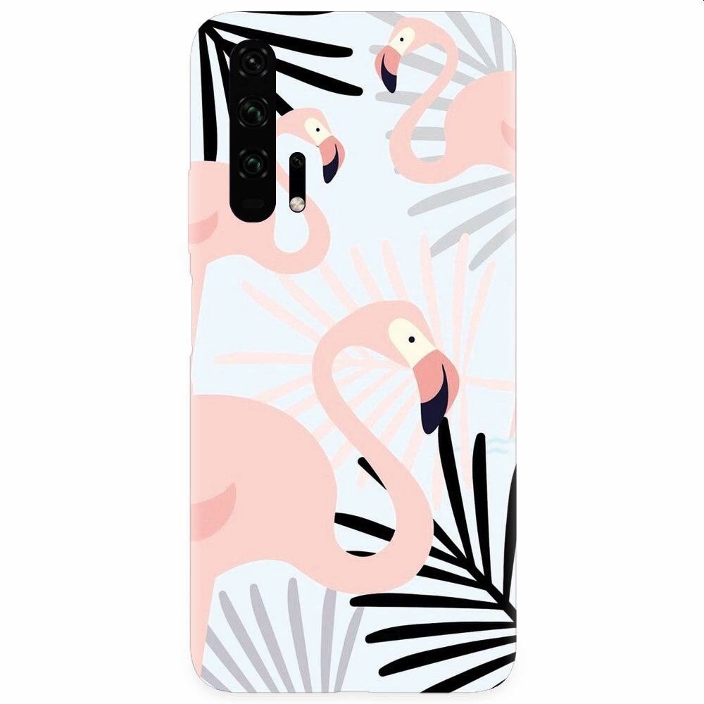 Husa silicon pentru Honor 20 Pro, Flamingo