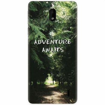 Husa silicon pentru Nokia 1 Plus, Adventure Awaits Forest Husa silicon pentru Nokia 1 Plus, Adventure Awaits Forest