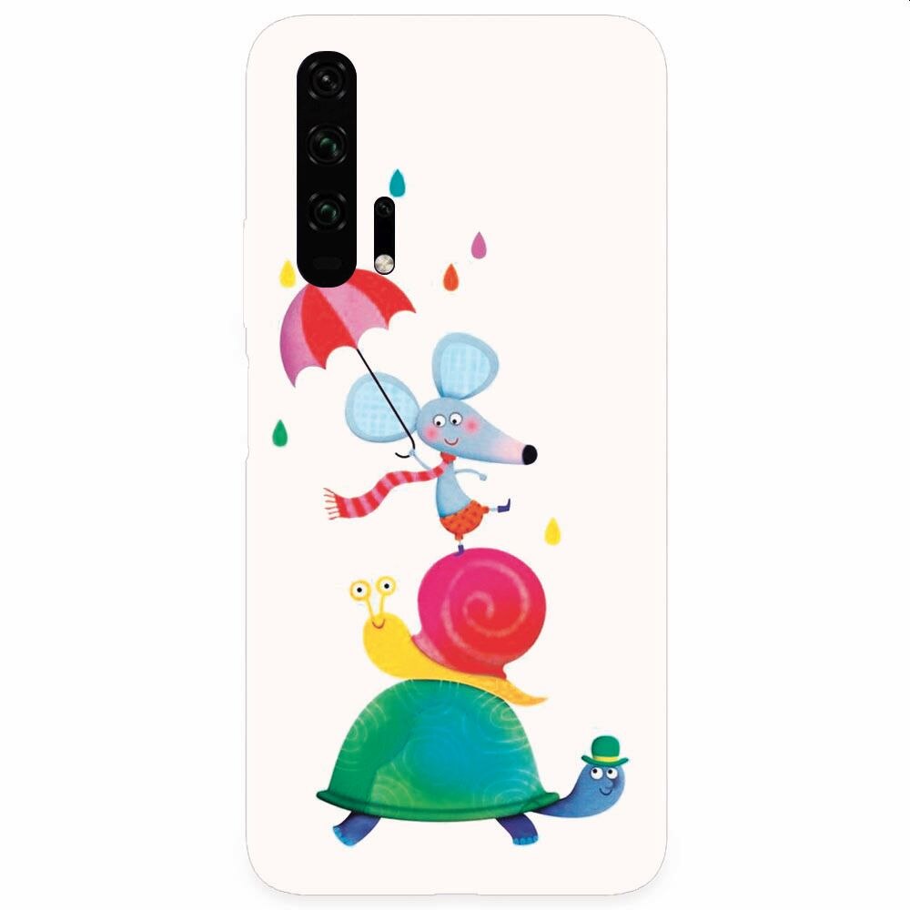 Husa silicon pentru Honor 20 Pro, Happy Animals