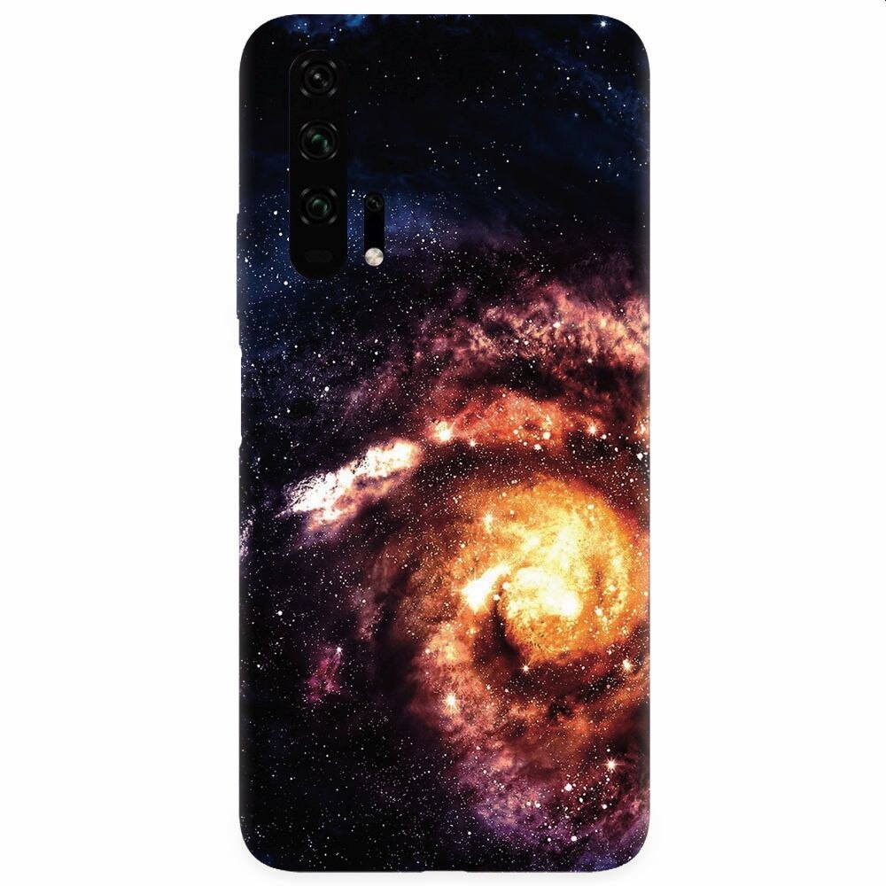 Husa silicon pentru Honor 20 Pro, Spiral Galaxy Illustration