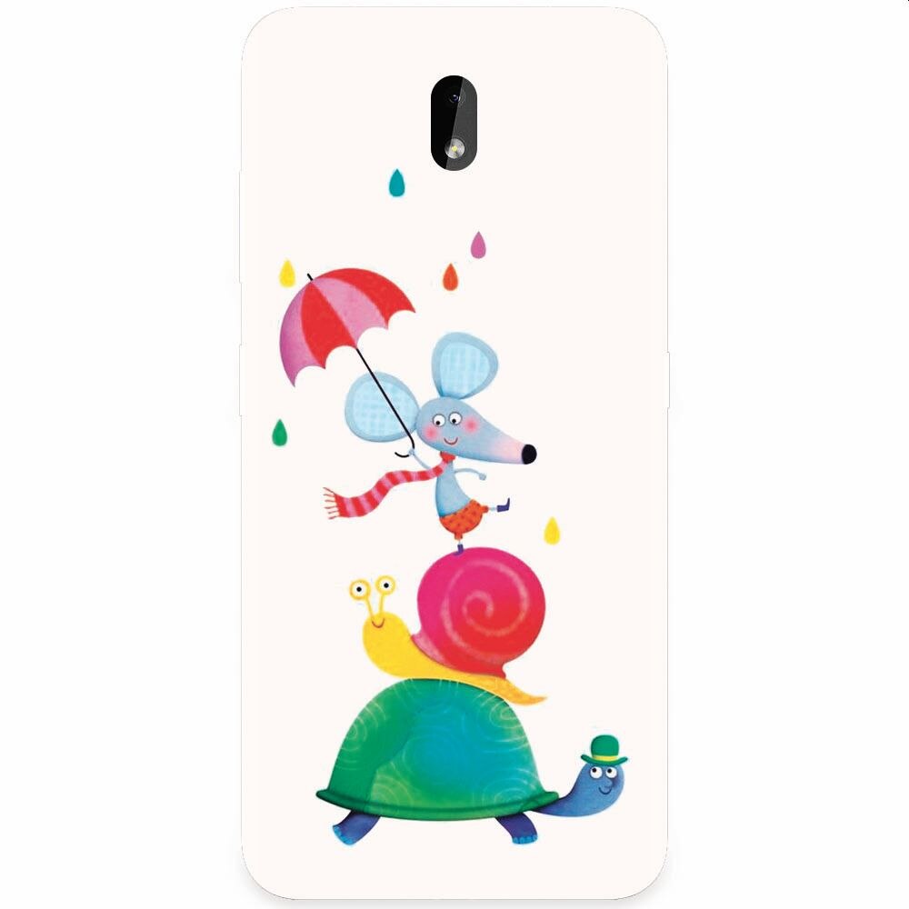 Husa silicon pentru Nokia 3.2, Happy Animals
