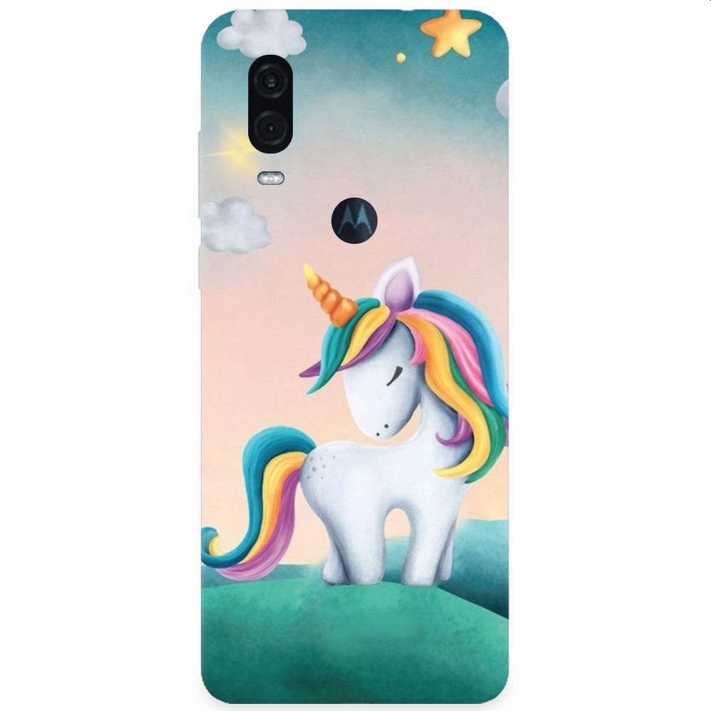 Husa silicon pentru Motorola One Vision, Ponny Star