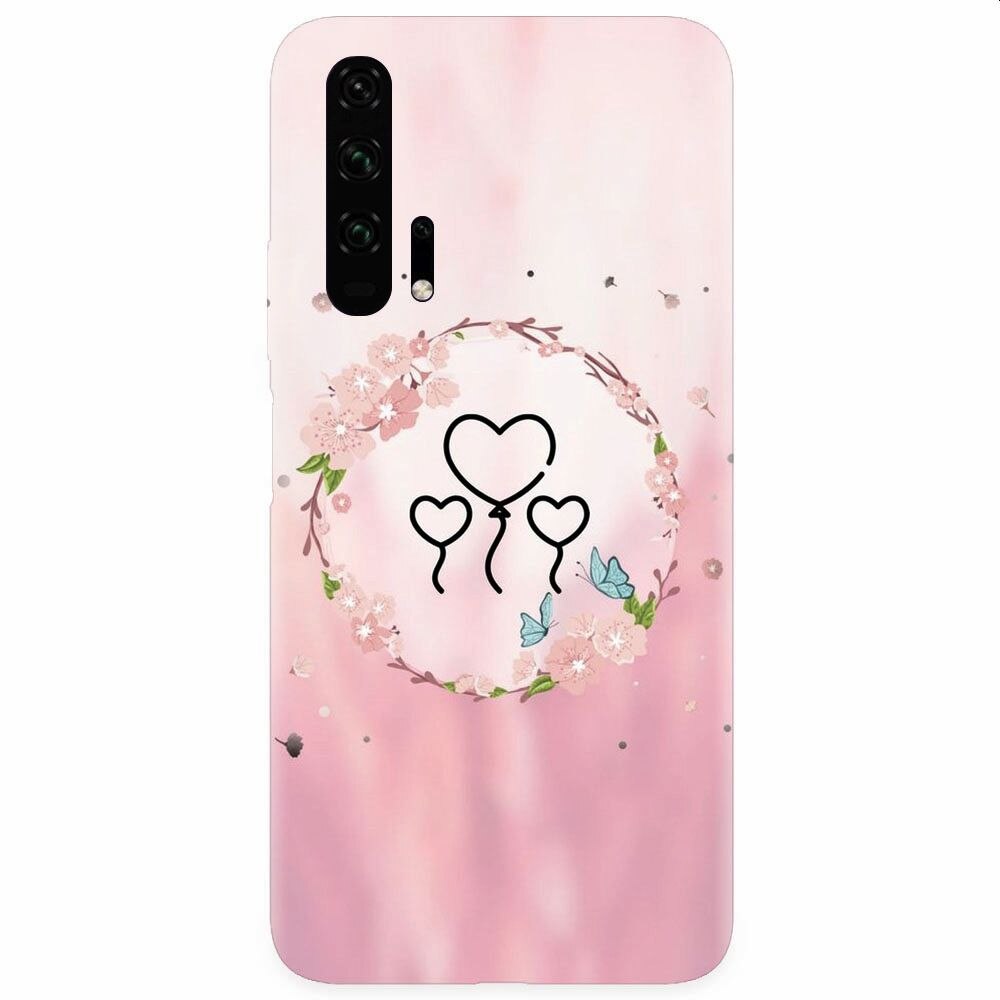 Husa silicon pentru Honor 20 Pro, Heart Baloons