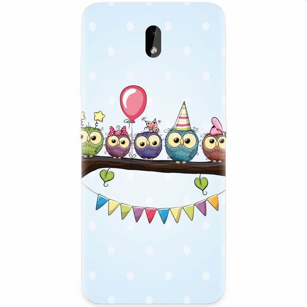 Husa silicon pentru Nokia 3.2, Party Birds