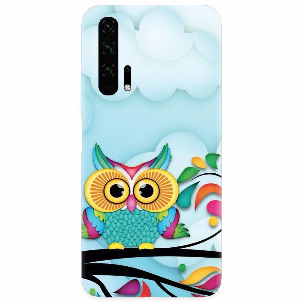 Husa silicon pentru Honor 20 Pro, Owl 102