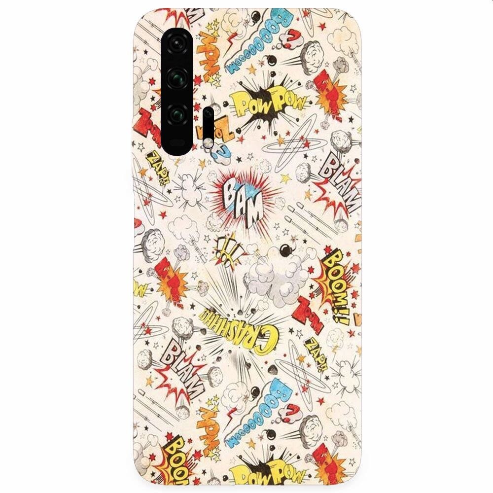 Husa silicon pentru Honor 20 Pro, Vintage Comic