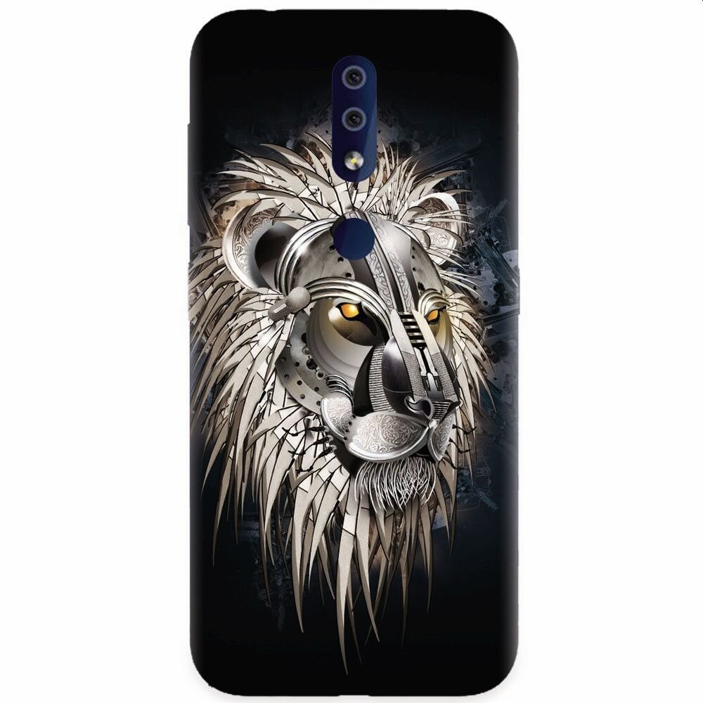 Husa silicon pentru Nokia 4.2, Abstract Lion 001