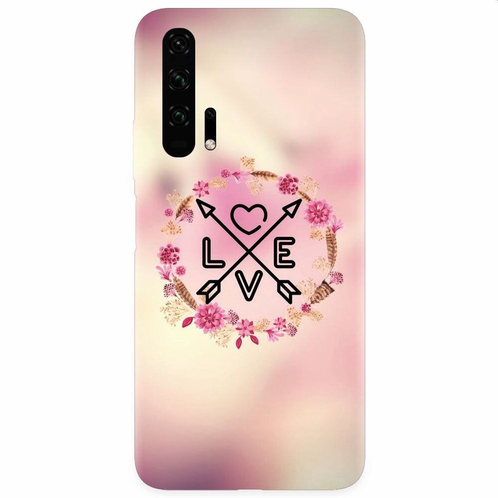 Husa silicon pentru Honor 20 Pro, Love Arrow