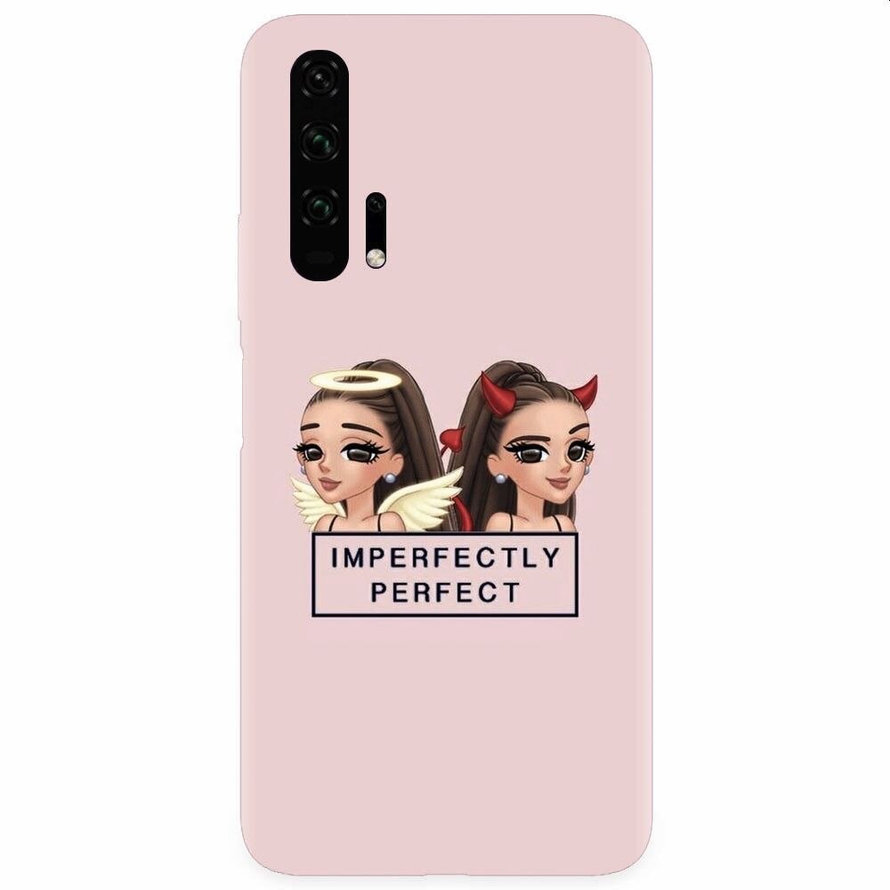 Husa silicon pentru Honor 20 Pro, Imperfectly Perfect Pink