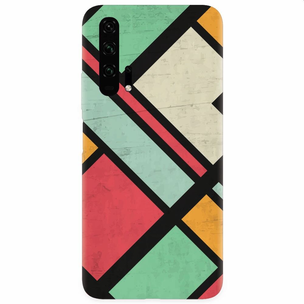 Husa silicon pentru Honor 20 Pro, Retro Grunge
