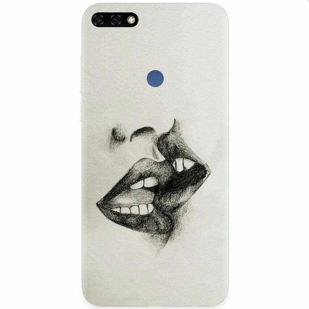 Husa silicon pentru Honor 7C, Kiss