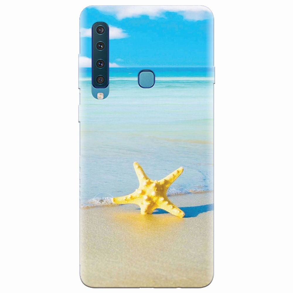 Husa silicon pentru Samsung Galaxy A9 2018, Starfish Beach