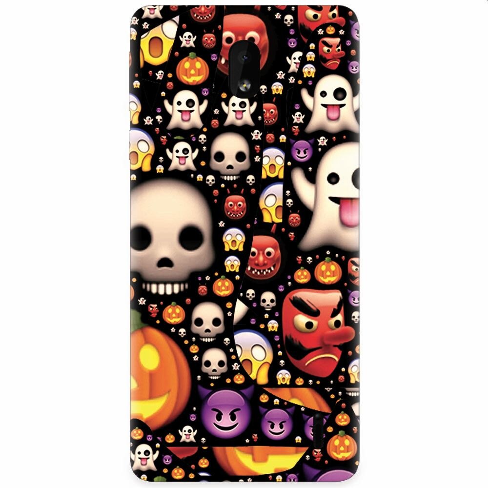 Husa silicon pentru Nokia 1 Plus, Emoji Mess