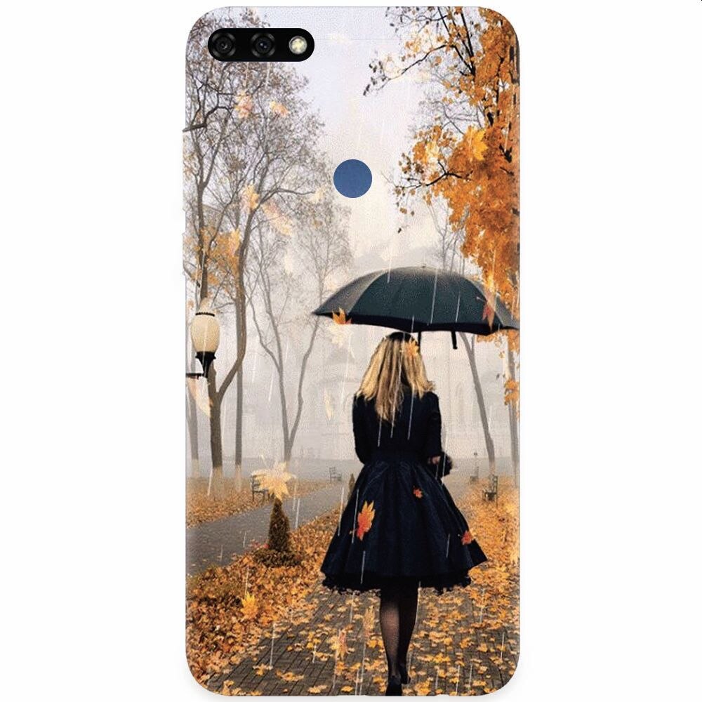 Husa silicon pentru Honor 7C, Autum