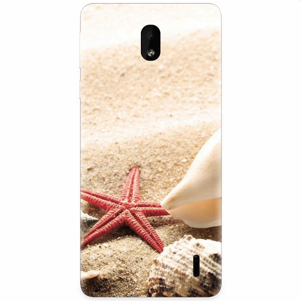 Husa silicon pentru Nokia 1 Plus, Beach Shells And Starfish