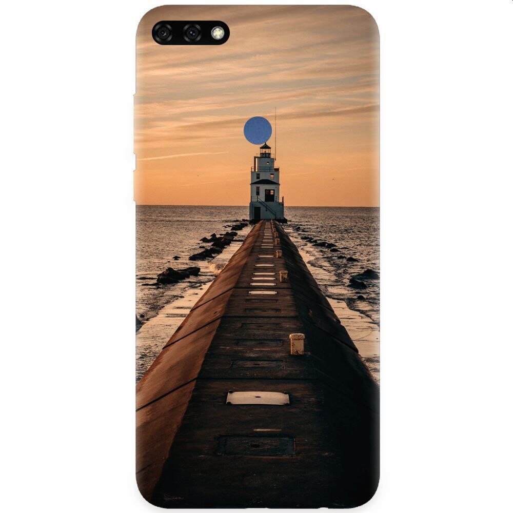 Husa silicon pentru Honor 7C, Dawn Dusk