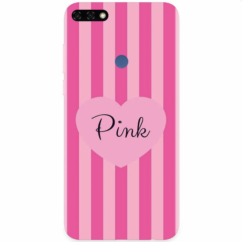 Husa silicon pentru Honor 7C, Pink