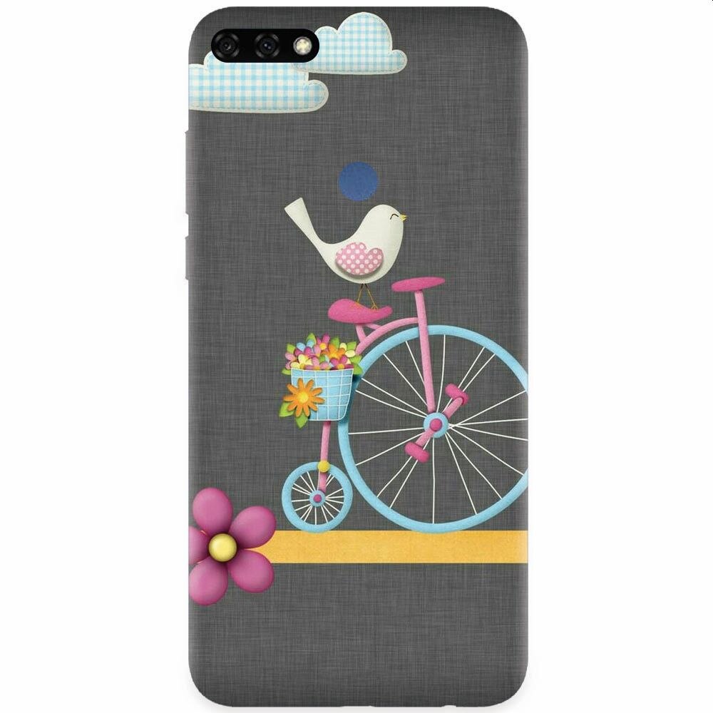 Husa silicon pentru Honor 7C, Bird