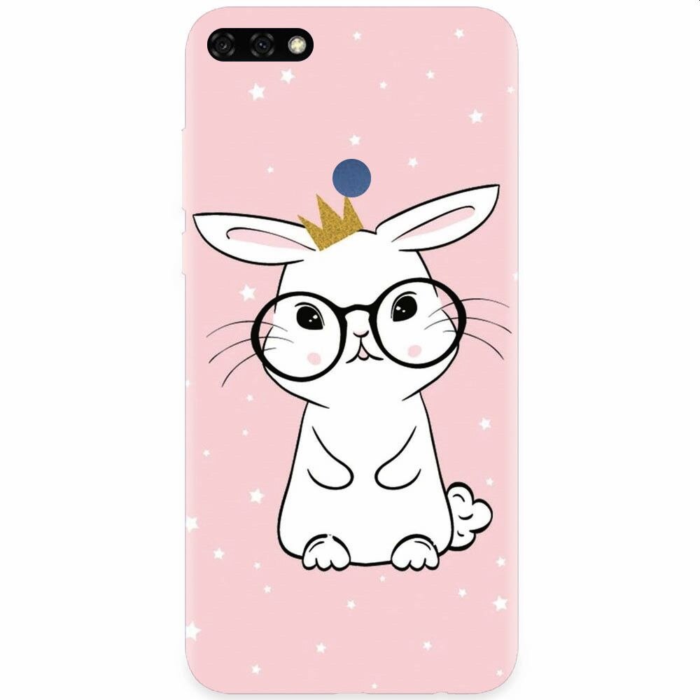 Husa silicon pentru Honor 7C, Cute Rabbit
