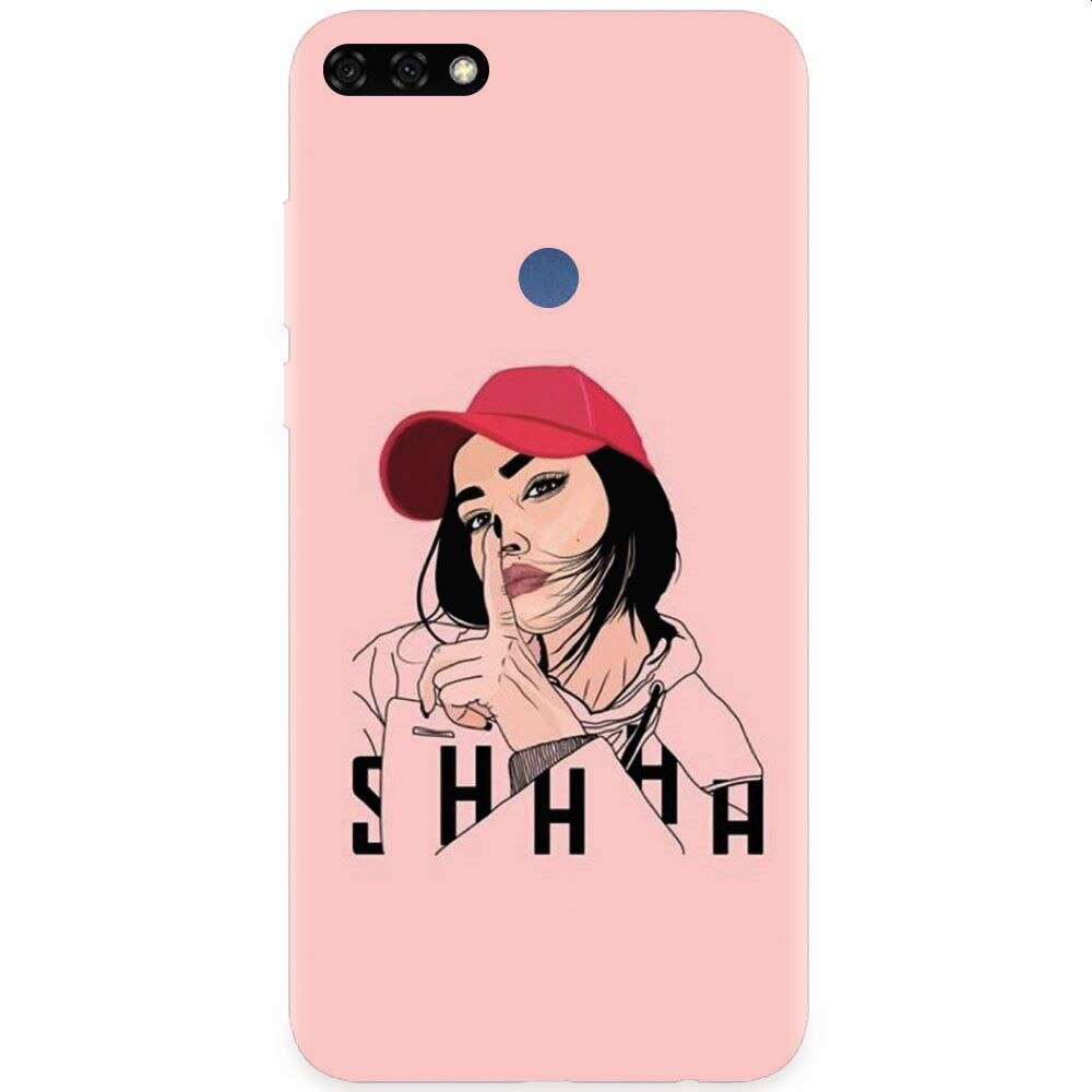 Husa silicon pentru Honor 7C, Shhh