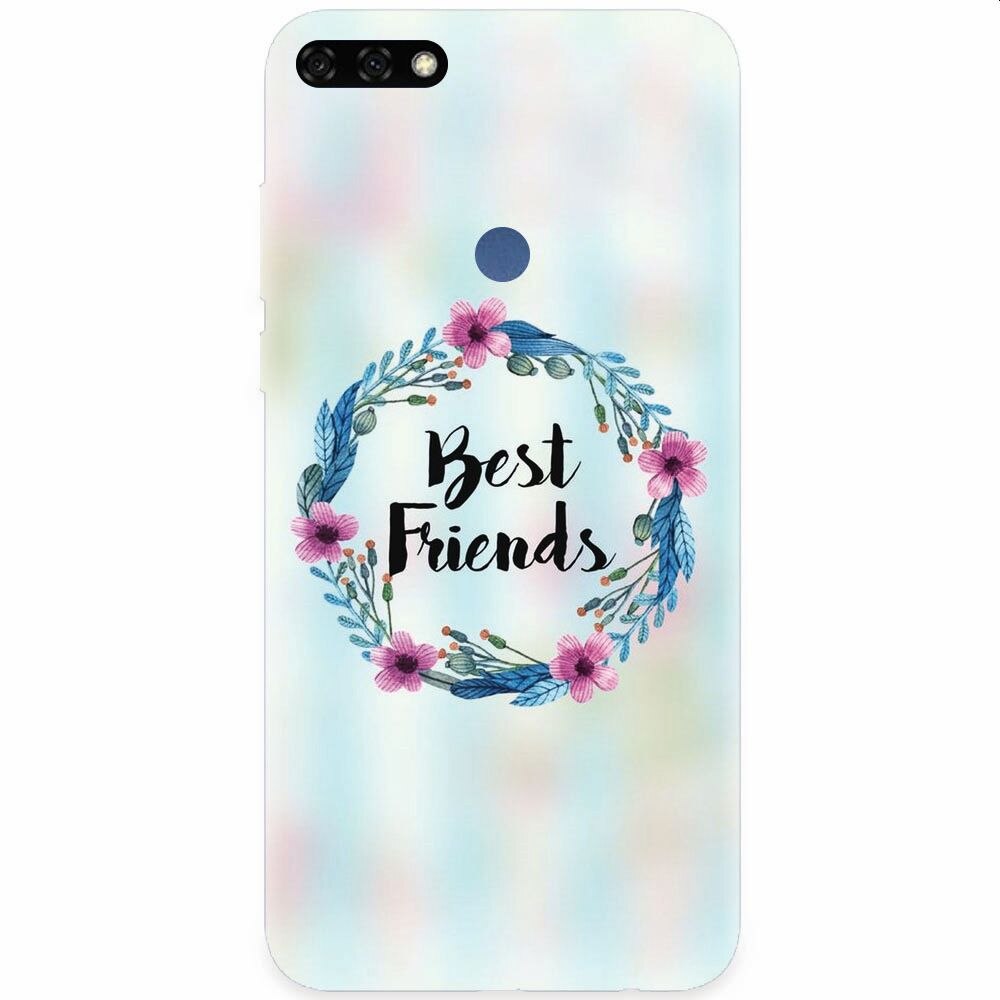 Husa silicon pentru Honor 7C, Best Friends 001