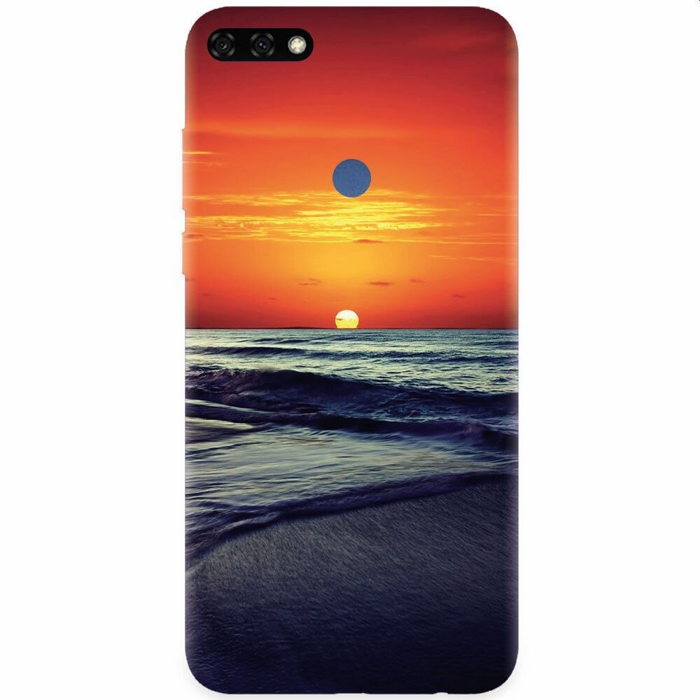 Husa silicon pentru Honor 7C, Ocean Sunset