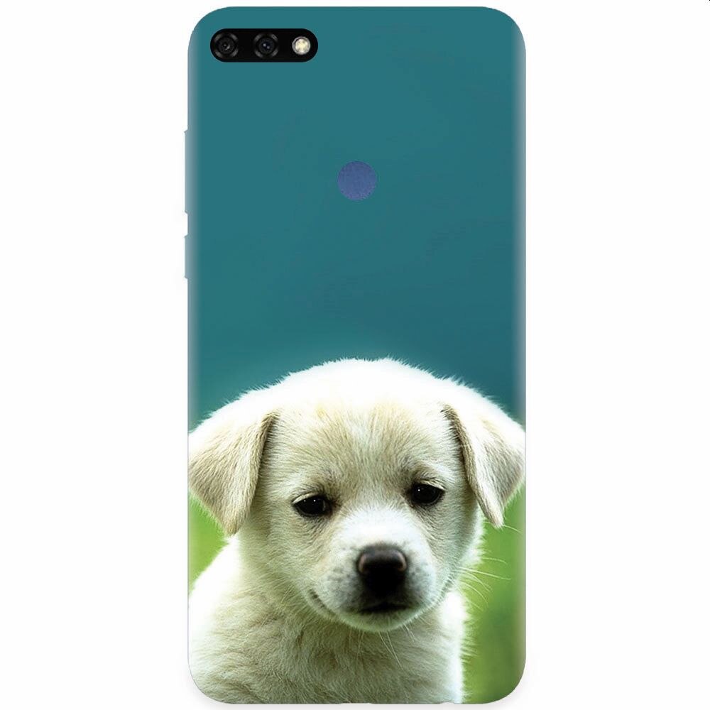 Husa silicon pentru Honor 7C, Puppy Style