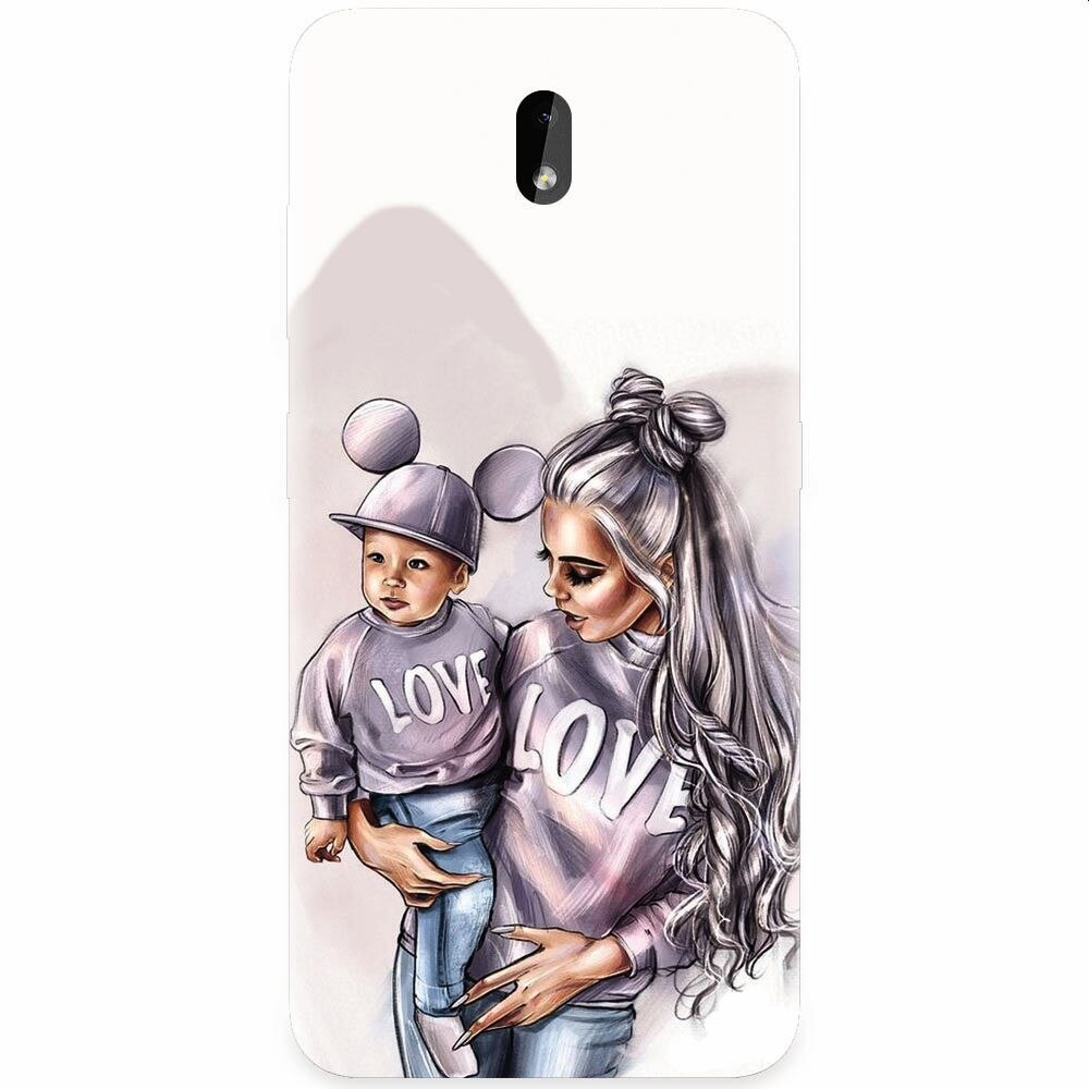 Husa silicon pentru Nokia 3.2, Mommy Love