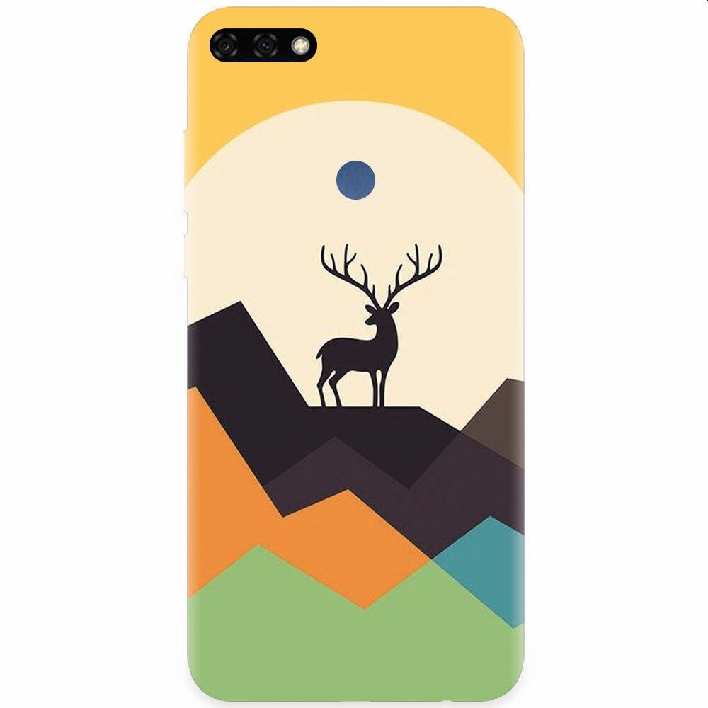 Husa silicon pentru Honor 7C, Abstract Deer