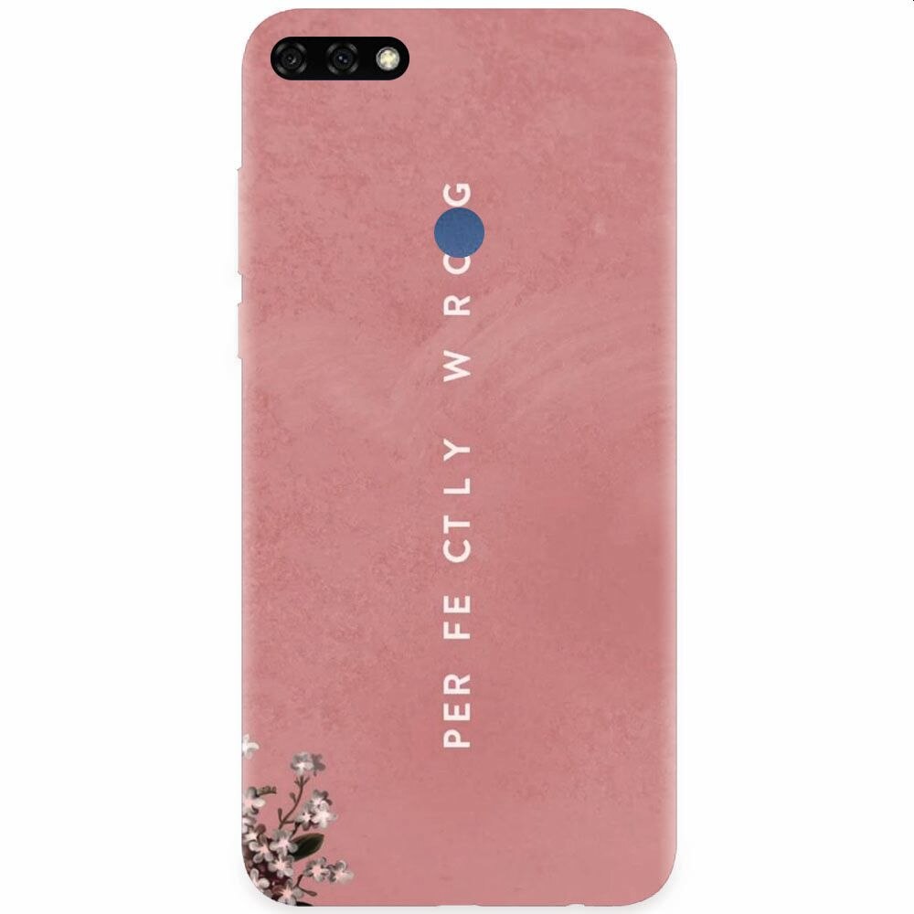Husa silicon pentru Honor 7C, Perfectly Wrong