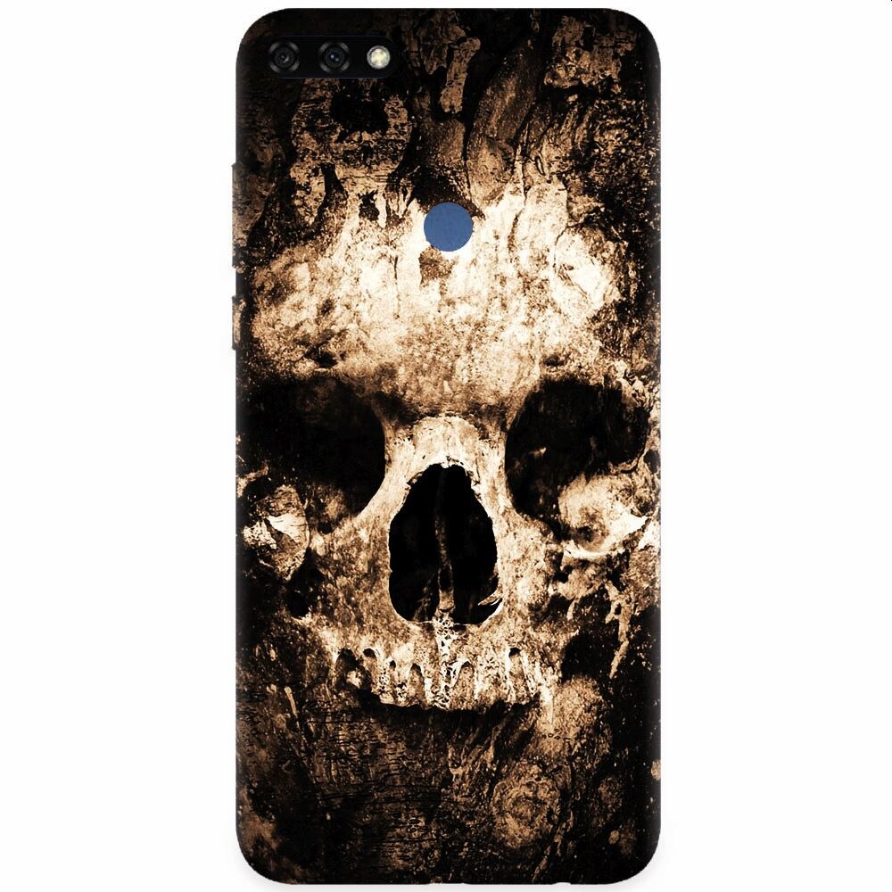 Husa silicon pentru Honor 7C, Zombie Skull