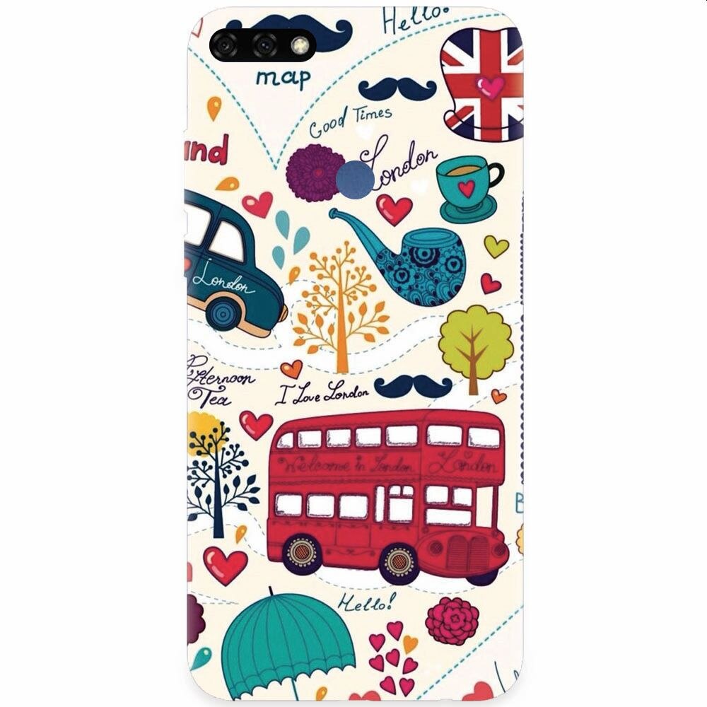Husa silicon pentru Honor 7C, Welcome In London