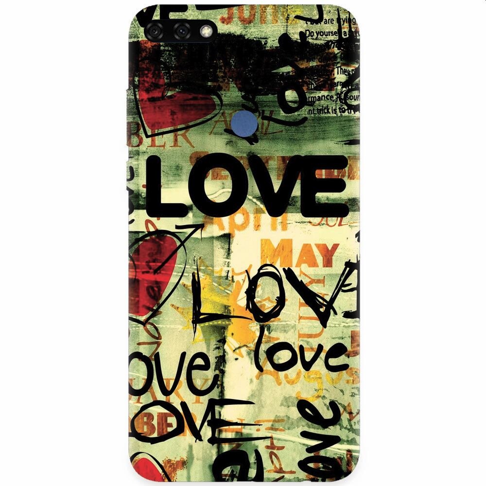 Husa silicon pentru Honor 7C, Love Artwork