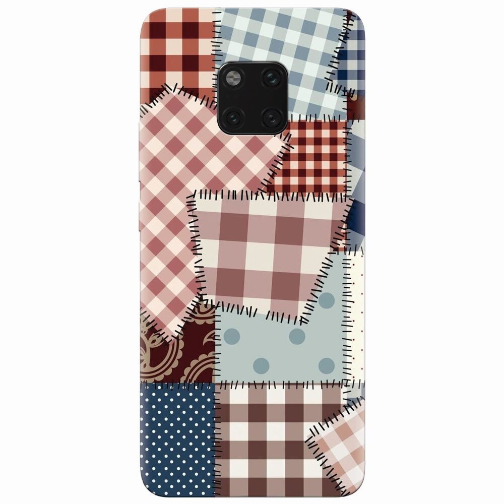 Husa silicon pentru Huawei Mate 20 Pro, Patchwork Vector