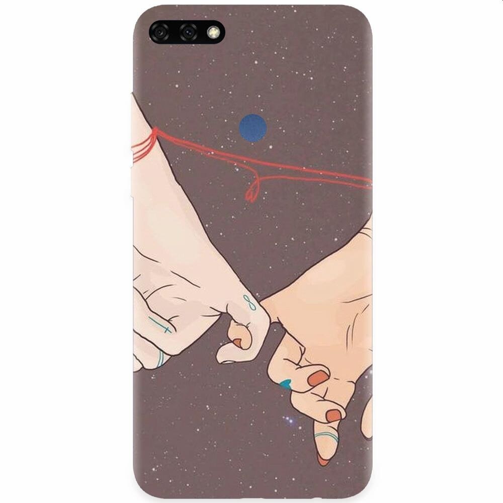 Husa silicon pentru Honor 7C, Infinit Love