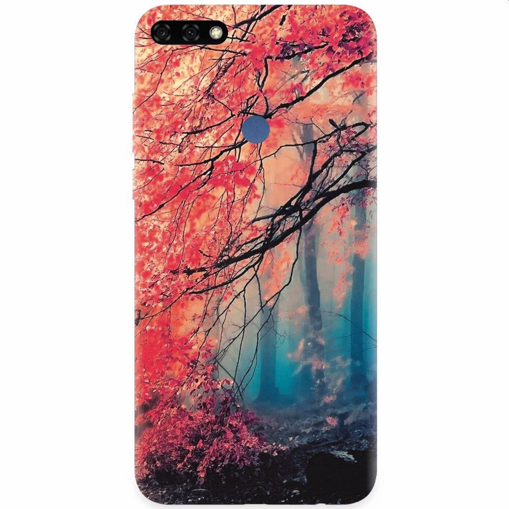 Husa silicon pentru Honor 7C, Morning Fog Inest Nature