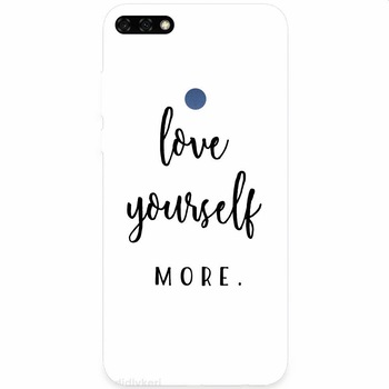 Husa silicon pentru Honor 7C, Love Yourself More Husa silicon pentru Honor 7C, Love Yourself More