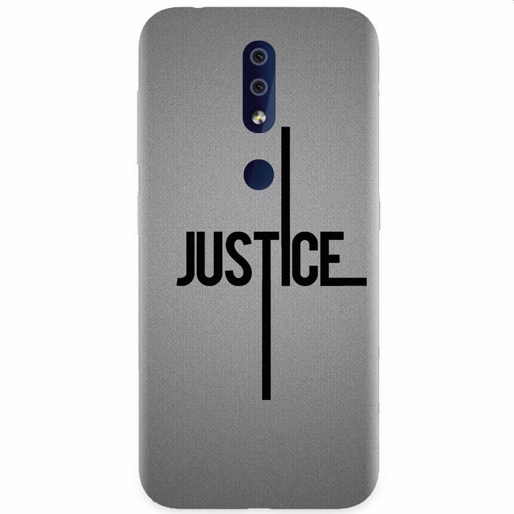 Husa silicon pentru Nokia 4.2, Amir Justice Minimalistic Nubheebuccus Text