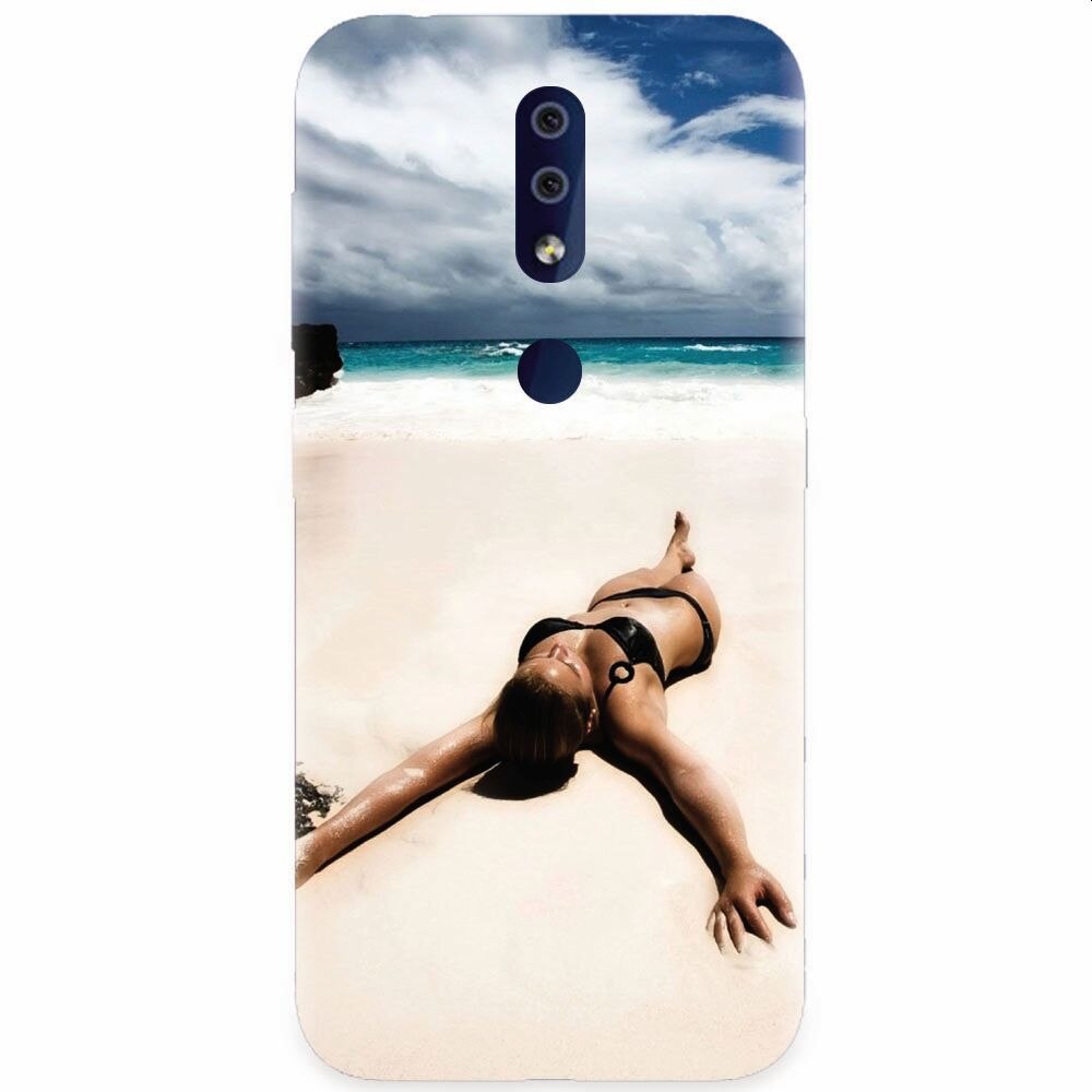 Husa silicon pentru Nokia 4.2, Beach Lounging