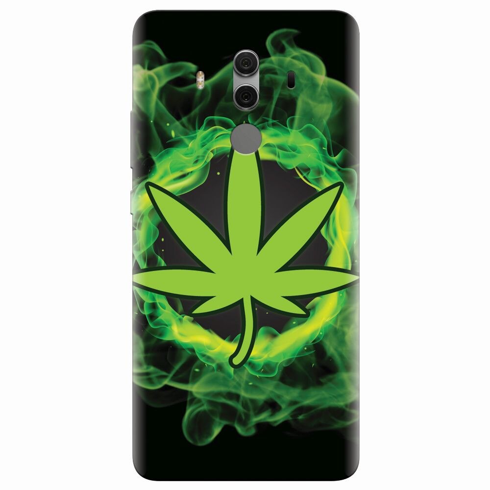 Husa silicon pentru Huawei Mate 10 Pro, GreenFlames